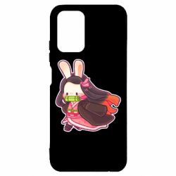 Чехол для Xiaomi Redmi Note 10 4G/10s Chibi Bunny Kamado Nezuko - PrintSalon
