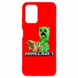 Чехол для Xiaomi Redmi Note 10 4G/10s Creeper and Cat - PrintSalon