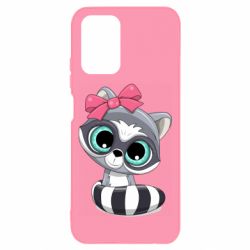 Чехол для Xiaomi Redmi Note 10 4G/10s Cute raccoon - PrintSalon