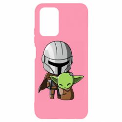 Чехол для Xiaomi Redmi Note 10 4G/10s Din Djarin And The Child - PrintSalon