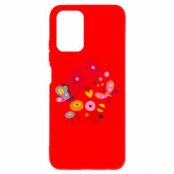 Чехол для Xiaomi Redmi Note 10 4G/10s Flowers and Butterflies - PrintSalon