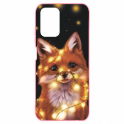 Чохол для Xiaomi Redmi Note 10 4G/10s Fox And Christmas Lights - PrintSalon