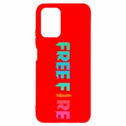 Чехол для Xiaomi Redmi Note 10 4G/10s Free fire gradient logo - PrintSalon