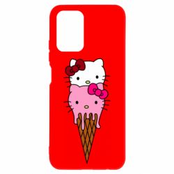 Чехол для Xiaomi Redmi Note 10 4G/10s Kitty ice cream - PrintSalon