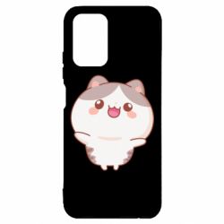 Чехол для Xiaomi Redmi Note 10 4G/10s Котик обнимает тебя - PrintSalon