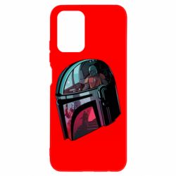 Чехол для Xiaomi Redmi Note 10 4G/10s Mandalorian Helmet profil - PrintSalon