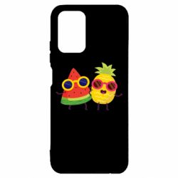 Чехол для Xiaomi Redmi Note 10 4G/10s Pineapple with watermelon - PrintSalon