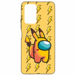 Чехол для Xiaomi Redmi Note 10 Pro Among Us - Pikachu skin