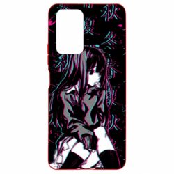 Чохол для Xiaomi Redmi Note 10 Pro Anime Girl Glitch - PrintSalon