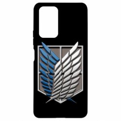 Чохол для Xiaomi Redmi Note 10 Pro Attack Titan Survey Corps Logo 3D