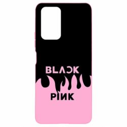 Чехол для Xiaomi Redmi Note 10 Pro Blackpink pink fire - PrintSalon