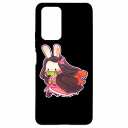 Чехол для Xiaomi Redmi Note 10 Pro Chibi Bunny Kamado Nezuko - PrintSalon