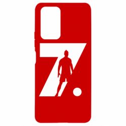 Чехол для Xiaomi Redmi Note 10 Pro Cristiano Ronaldo Silhouette Art - PrintSalon