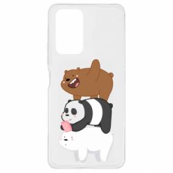 Чехол для Xiaomi Redmi Note 10 Pro Гризли Панда и Белый - PrintSalon
