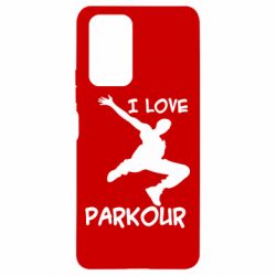 Чехол для Xiaomi Redmi Note 10 Pro I love parkour - PrintSalon