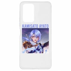 Чехол для Xiaomi Redmi Note 10 Pro Kamisato Ayato - PrintSalon