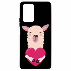 Чохол для Xiaomi Redmi Note 10 Pro Lama with heart - PrintSalon