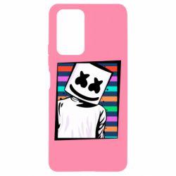 Чехол для Xiaomi Redmi Note 10 Pro Marshmello Colorful Portrait - PrintSalon