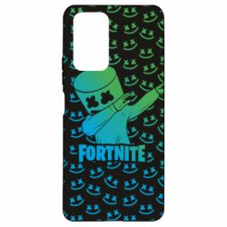 Чехол для Xiaomi Redmi Note 10 Pro Marshmello Fortnite Dab Neon - PrintSalon