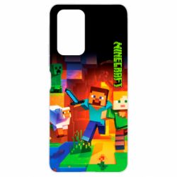 Чехол для Xiaomi Redmi Note 10 Pro Майнкрафт - PrintSalon