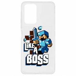 Чехол для Xiaomi Redmi Note 10 Pro Minecraft Like a Boss - PrintSalon