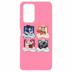 Чехол для Xiaomi Redmi Note 10 Pro Naruto team 7 in action - PrintSalon