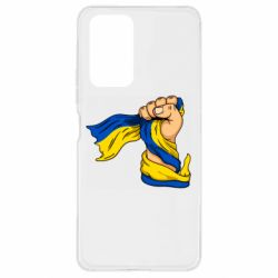 Чехол для Xiaomi Redmi Note 10 Pro Рука с украинским флагом - PrintSalon