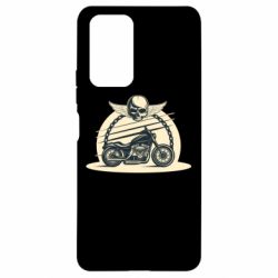 Чехол для Xiaomi Redmi Note 10 Pro Skull and Bike - PrintSalon