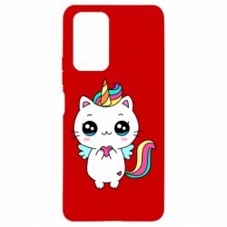 Чехол для Xiaomi Redmi Note 10 Pro The cat is unicorn - PrintSalon