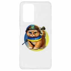 Чехол для Xiaomi Redmi Note 10 Pro Военный котик - PrintSalon