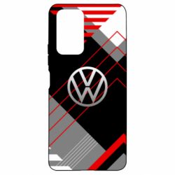 Чехол для Xiaomi Redmi Note 10 Pro Volkswagen logo and abstraction - PrintSalon