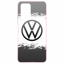 Чохол для Xiaomi Redmi Note 10 Pro Volkswagen logo and grunge - PrintSalon