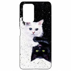 Чехол для Xiaomi Redmi Note 10 Pro Yin and Yang cats - PrintSalon