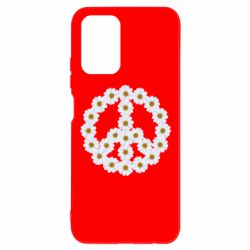 Чехол для Xiaomi Redmi Note 10 4G/10s Знак мира из ромашек-PrintSalon Чехол для Xiaomi Redmi Note 10 4G/10s Знак мира из ромашек