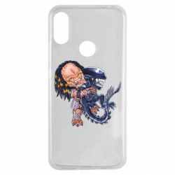 Чехол для Xiaomi Redmi Note 7 Alien vs Predator - PrintSalon