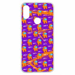 Чехол для Xiaomi Redmi Note 7 Among Us and grunge background - PrintSalon