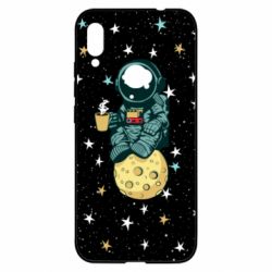 Чохол для Xiaomi Redmi Note 7 Astronaut and coffee - PrintSalon