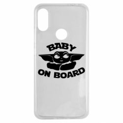 Чехол для Xiaomi Redmi Note 7 Baby on board yoda - PrintSalon