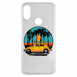 Чехол для Xiaomi Redmi Note 7 Car and sunset - PrintSalon