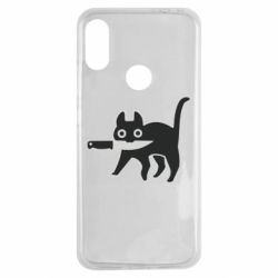 Чехол для Xiaomi Redmi Note 7 Cat with a knife - PrintSalon