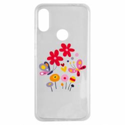 Чехол для Xiaomi Redmi Note 7 Flowers and Butterflies - PrintSalon