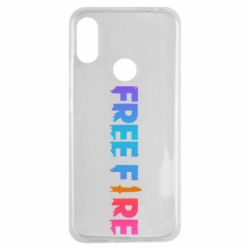 Чехол для Xiaomi Redmi Note 7 Free fire gradient logo