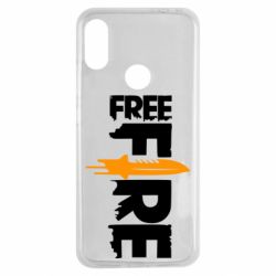 Чехол для Xiaomi Redmi Note 7 Free Fire vertical logo