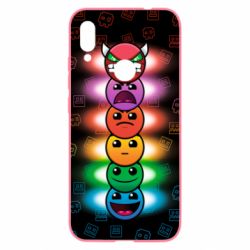 Чохол для Xiaomi Redmi Note 7 Geometry Dash Levels - PrintSalon