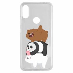 Чехол для Xiaomi Redmi Note 7 Гризли Панда и Белый - PrintSalon