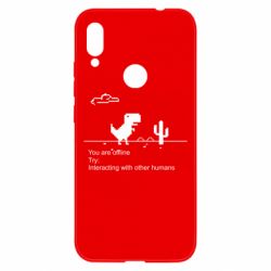 Чехол для Xiaomi Redmi Note 7 Internet Dinosaur - PrintSalon
