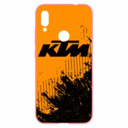 Чехол для Xiaomi Redmi Note 7 KTM and grunge background - PrintSalon