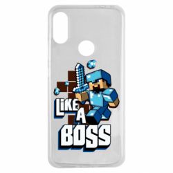 Чехол для Xiaomi Redmi Note 7 Minecraft Like a Boss