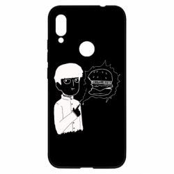 Чохол для Xiaomi Redmi Note 7 Моб Психо та гамбургер-PrintSalon Чохол для Xiaomi Redmi Note 7 Моб Психо та гамбургер