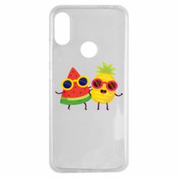 Чехол для Xiaomi Redmi Note 7 Pineapple with watermelon - PrintSalon